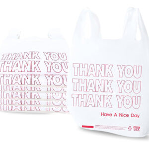 T Sack White Thank You Bag - Large 11.5 x 6.5 x 21 - 1000/Cs