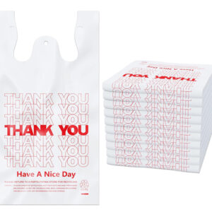 T Sack White Thank You Bag - Large U 11.5x6.5 x21 - 1000/Cs