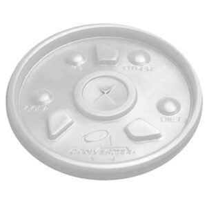 Foam Lid 32 oz Straw Slot L32ST - 500/Case
