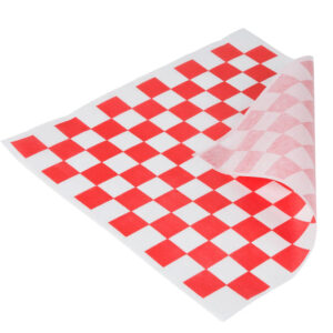 12X12 Sandwich Wrap Red Check - 1000/Case