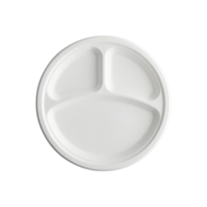 Foam Pak FP 390 9 Dinner Plate - 3 Comp - 500/CS
