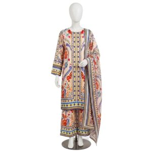 Women Silk Dress 3pc